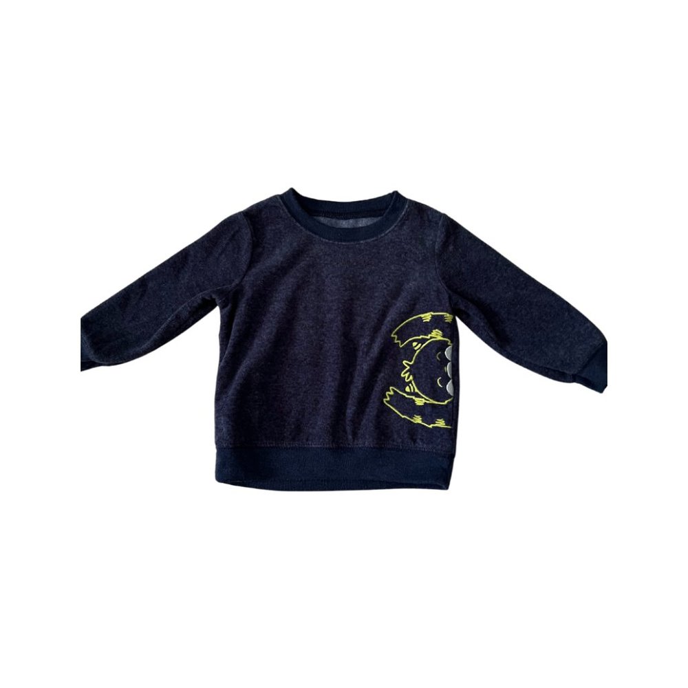 Navy Blue Monster Pullover Sweatshirt
